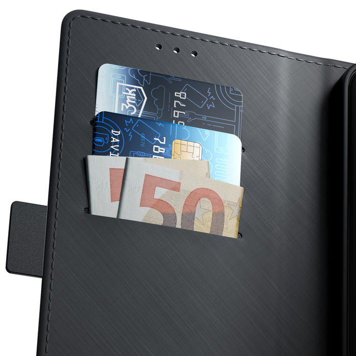 3mk Wallet Case for iPhone 12 / 12 Pro - Black