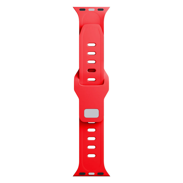 3mk Silicone Watch Strap for Apple Watch 38 / 40 / 41 mm - red