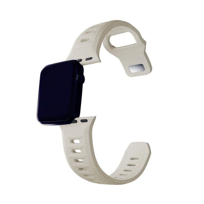 3mk Silicone Watch Strap for Apple Watch 42/44/45/49mm - beige