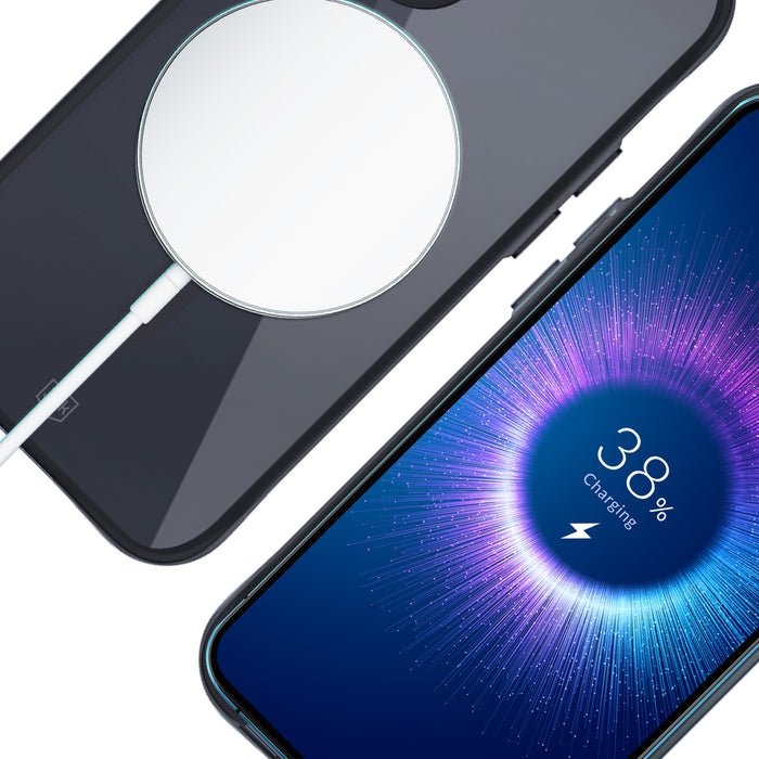 3mk Satin Armor MagCase with MagSafe for iPhone 12 / 12 Pro - Clear with Black Frame