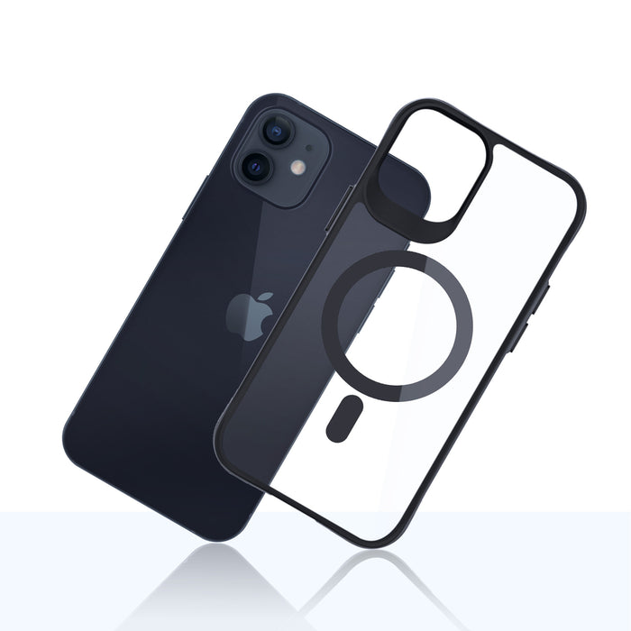 3mk Satin Armor MagCase with MagSafe for iPhone 12 / 12 Pro - Clear with Black Frame