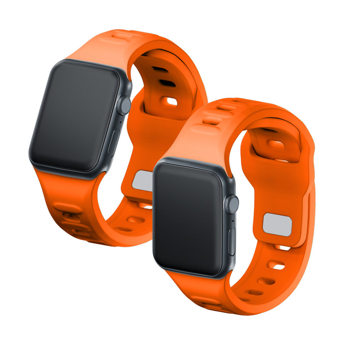 3mk Silicone Watch Strap for Apple Watch 42 / 44 / 45 / 49 mm - orange