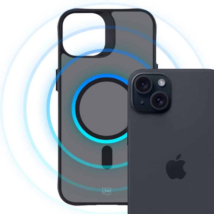 3mk Smoke MagCase with MagSafe for iPhone 15 Plus - semi-transparent