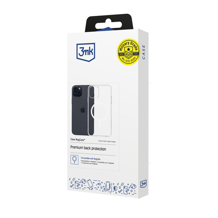 3mk Clear MagCase for Apple iPhone 15 - transparent