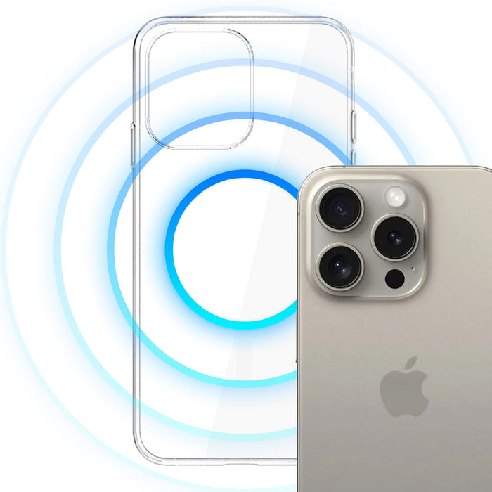 3mk Clear MagCase Case for Apple iPhone 15 Pro Max - Transparent