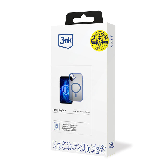 3mk Frosty MagCase Blue Case for Apple iPhone 16 - blue