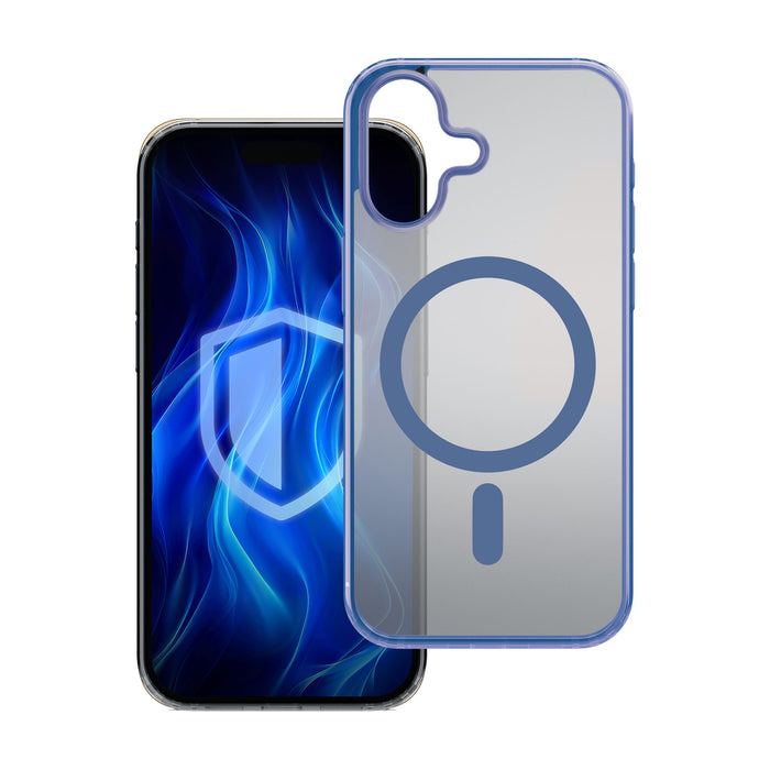 3mk Frosty MagCase Blue Case for Apple iPhone 16 - blue