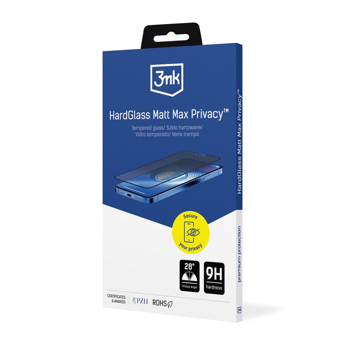 Tempered Glass 3mk Hardglass Matt Max Privacy for Apple iPhone 14 Pro Max