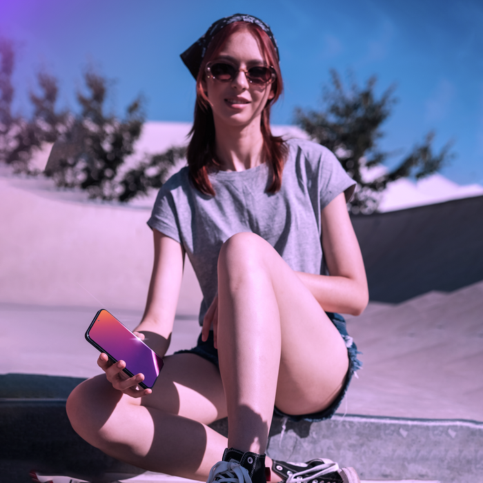 Privacy Tempered Glass 3mk Rainbow Privacy for Apple iPhone 15