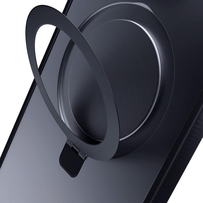 3mk Smoke Case Mag&amp;Stand for Apple iPhone 16 pro max - black