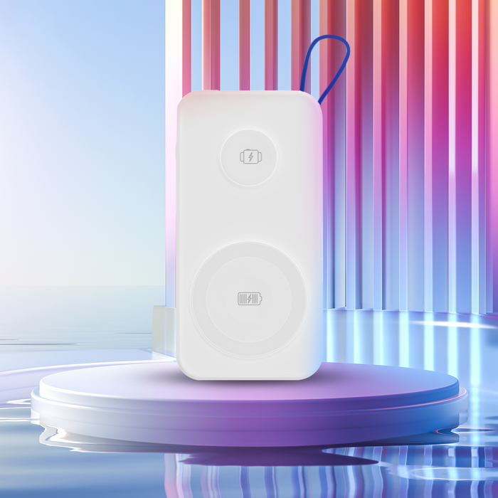 Powerbank 3mk PastelUp 10,000mAh 22.5W USB 1A1C - white
