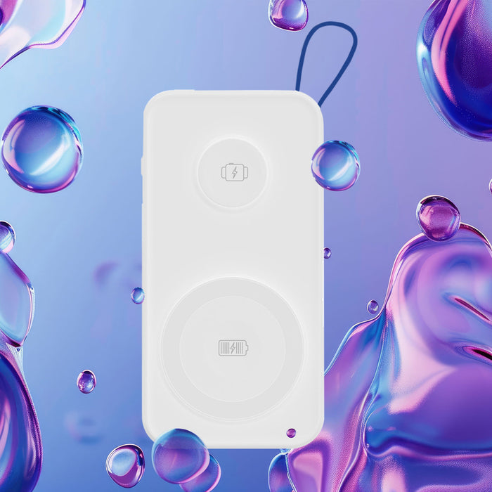 Powerbank 3mk PastelUp 10,000mAh 22.5W USB 1A1C - white