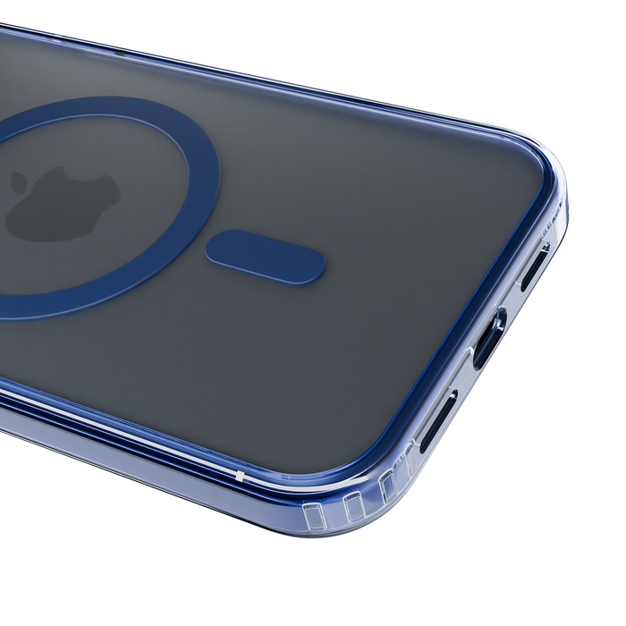 3mk Frosty MagCase Blue Case for Apple iPhone 14 Pro - Transparent