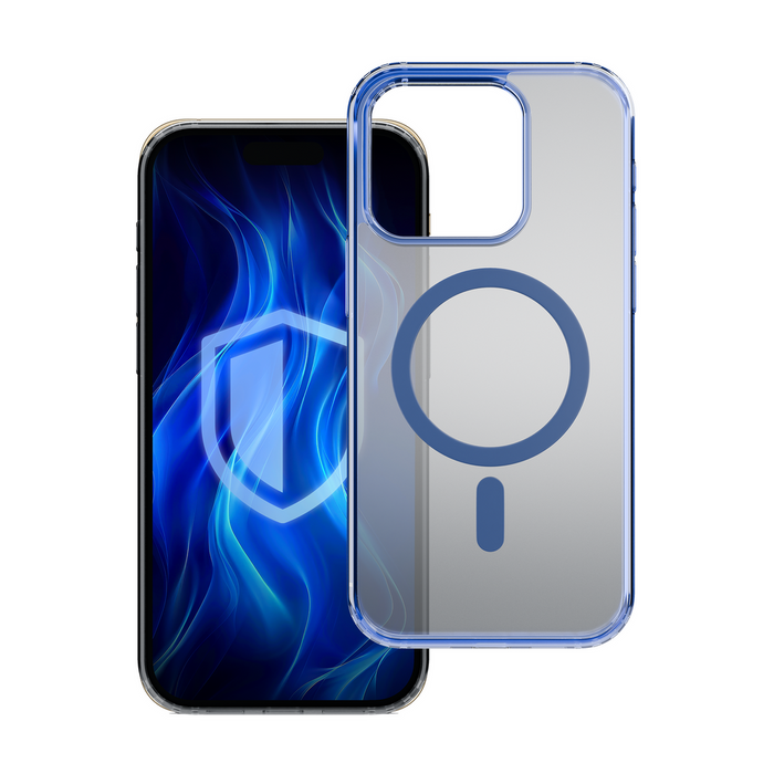 3mk Frosty MagCase Blue Case for Apple iPhone 14 Pro - Transparent