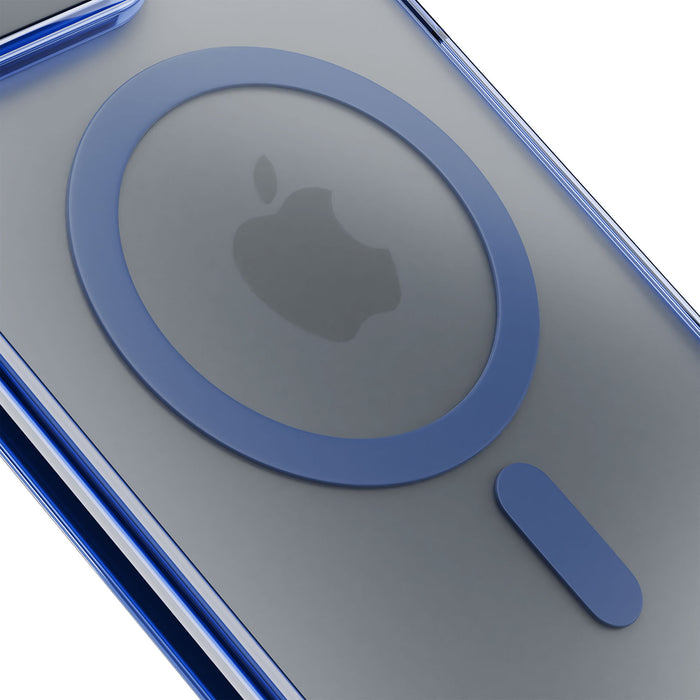 3mk Frosty MagCase Blue Case for Apple iPhone 16 Pro Max - Transparent
