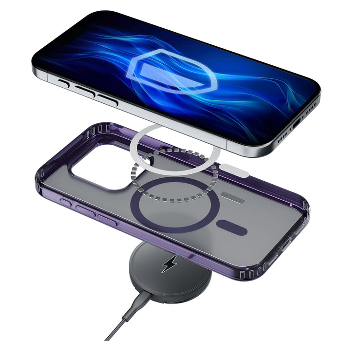 3mk Frosty MagCase Purple Case for Apple iPhone 15 Pro Max - purple