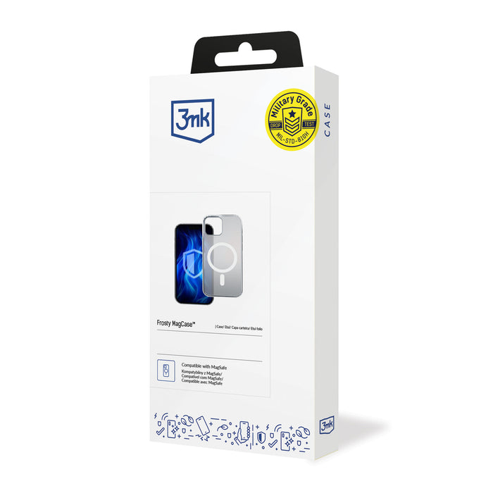 3mk Frosty MagCase White for Apple iPhone 15 - white