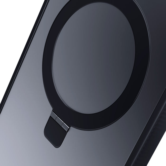 3mk Smoke Case Mag&amp;Stand for Apple iPhone 16 plus - transparent