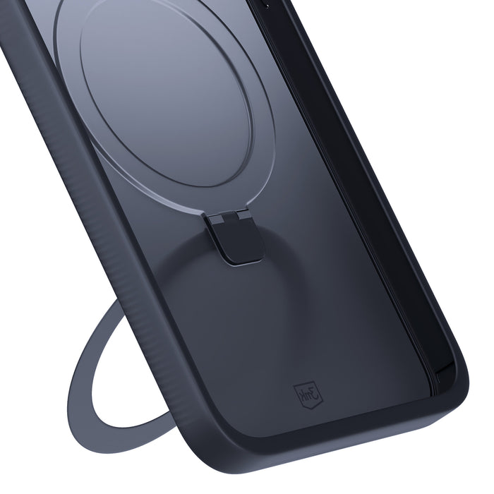 3mk Smoke Case Mag&amp;Stand for Apple iPhone 16 plus - transparent
