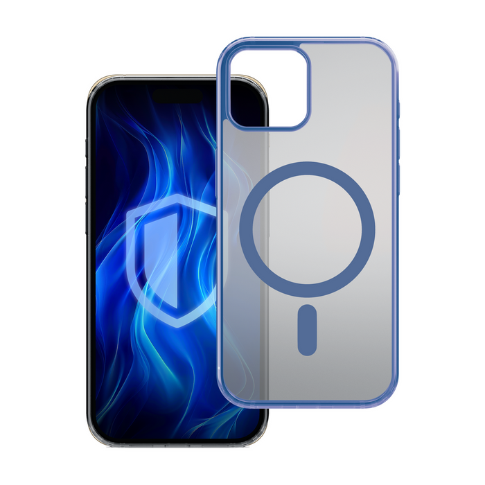 3mk Frosty MagCase Blue Case for Apple iPhone 12 Pro Max - Transparent