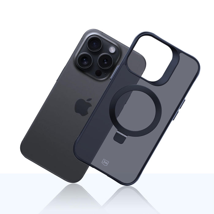 3mk Smoke Case Mag&amp;Stand for Apple iPhone 14 pro max - black