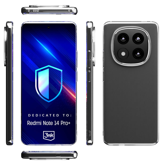 3mk Clear Case for Xiaomi Redmi Note 14 Pro+ - transparent
