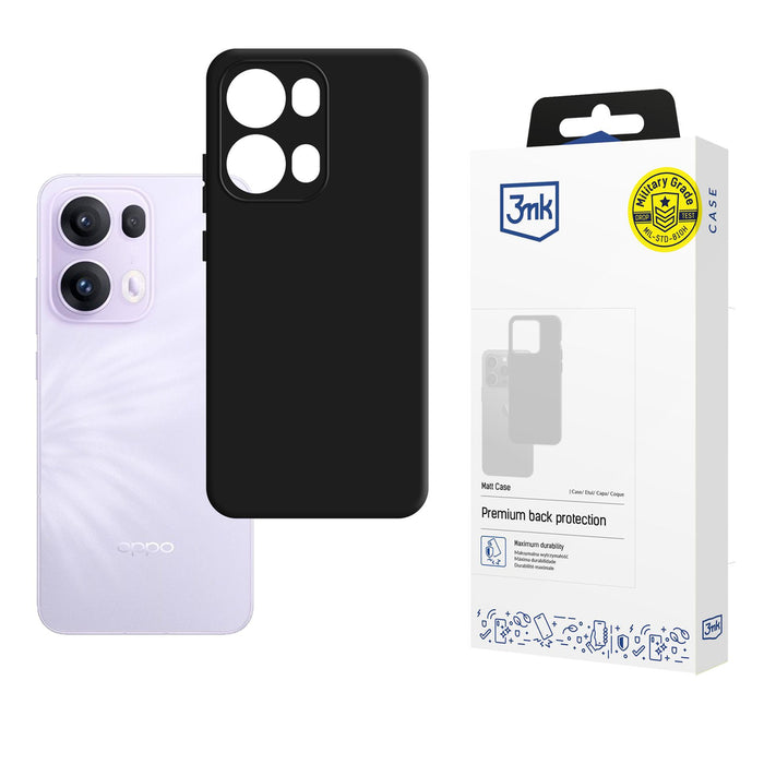 3mk Matt Case for Oppo Reno 13 Pro - Black