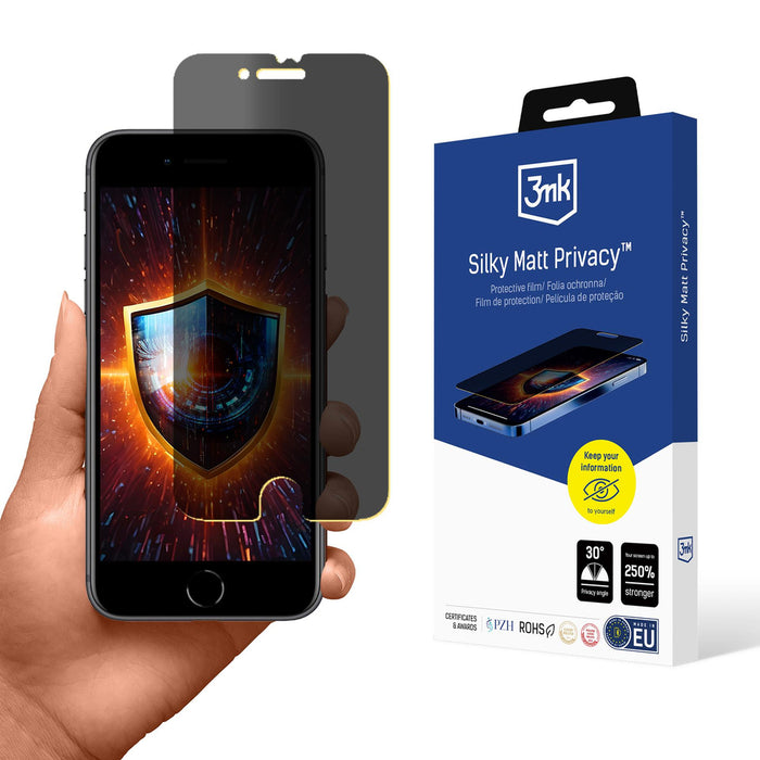 Privacy screen protector 3mk Silky Matt Privacy for Apple iPhone 8