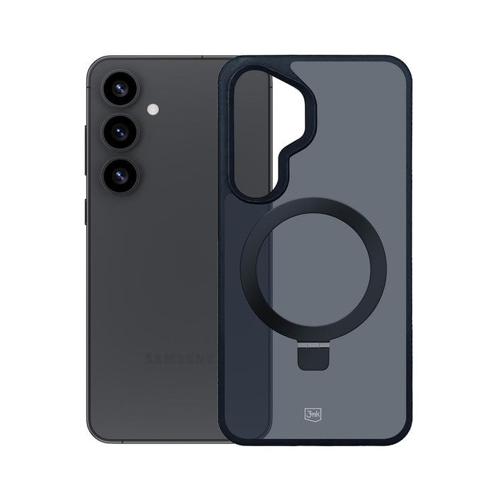 3mk Smoke Case Mag&amp;Stand for Samsung Galaxy S25 - black