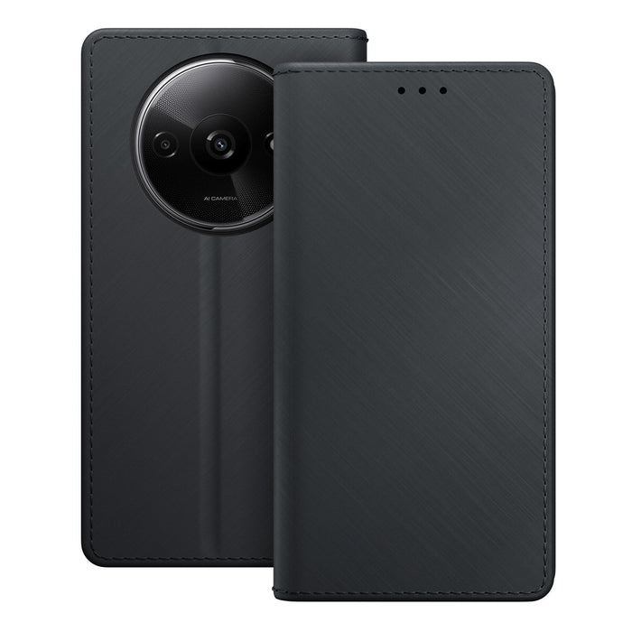 3mk Wallet Case for Redmi A3 - Black