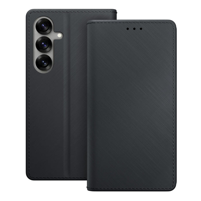 3mk Wallet Case for Samsung Galaxy S25 - Black