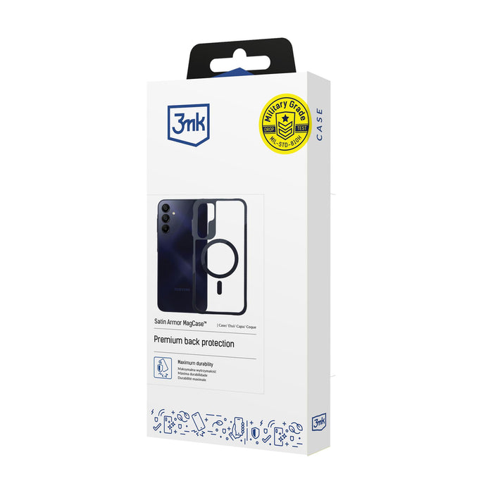 3mk Satin Armor MagCase for Samsung Galaxy A15 5G - Transparent