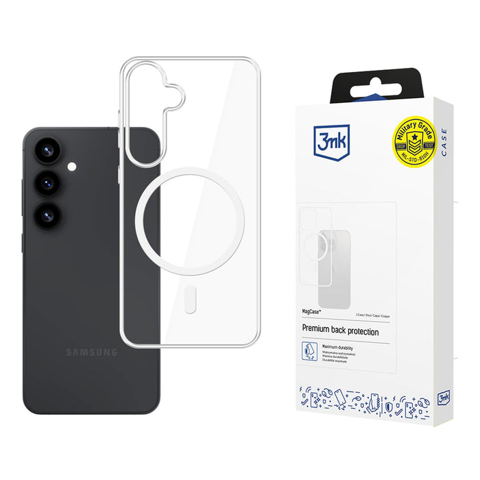 3mk MagCase for Samsung Galaxy S25 - transparent