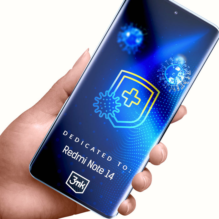 Antibacterial protective film 3mk SilverProtection+ for Xiaomi Redmi Note 14 4G