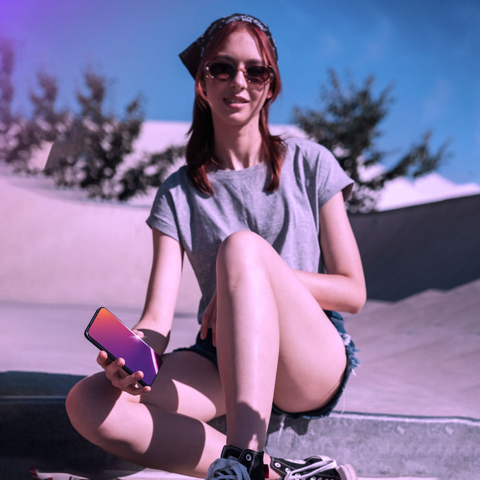 3mk Rainbow Privacy Tempered Glass for Apple iPhone 16e