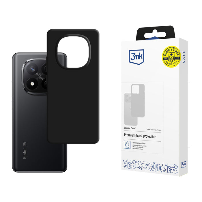 3mk Silicone Case for Xiaomi Redmi Note 14 Pro+ - black