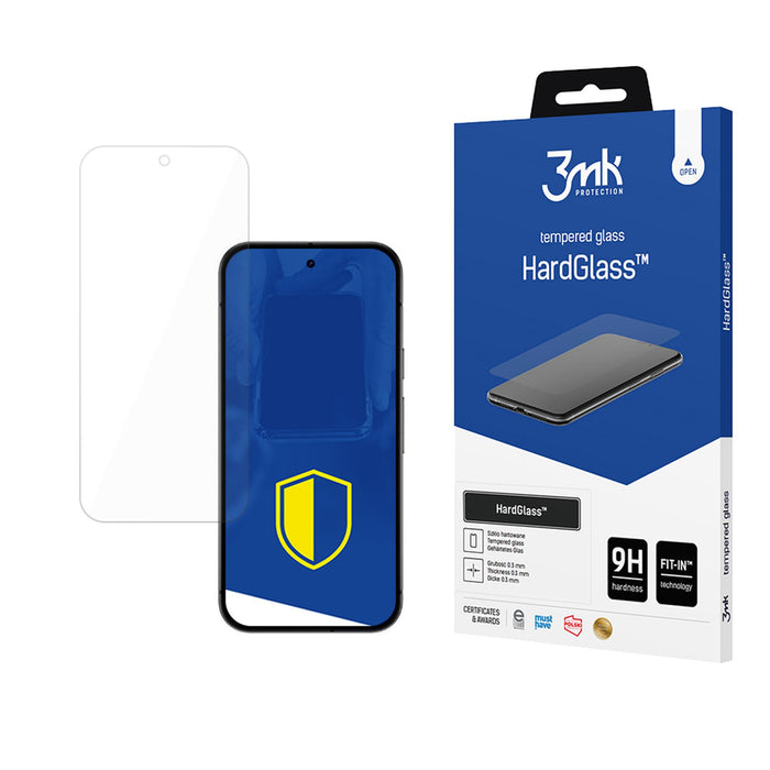 Tempered glass 3mk HardGlass for Google Pixel 9A