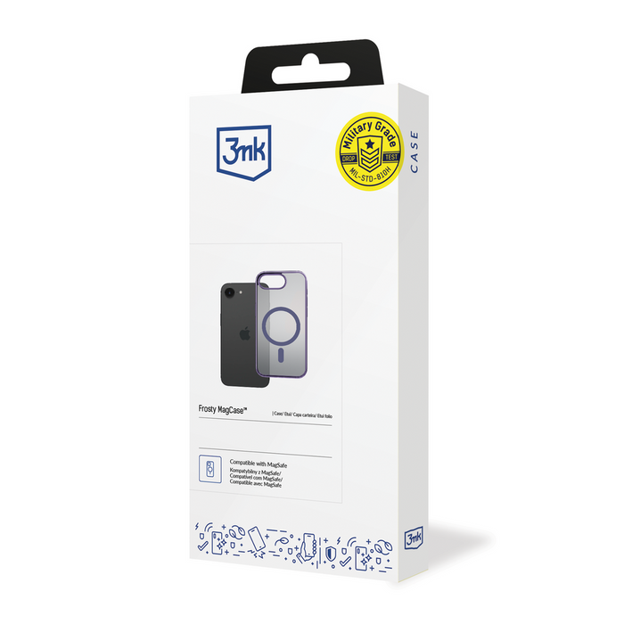 3mk Frosty MagCase for Apple iPhone 16E - Purple