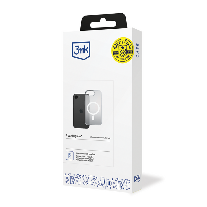 3mk Frosty MagCase for Apple iPhone 16E - white