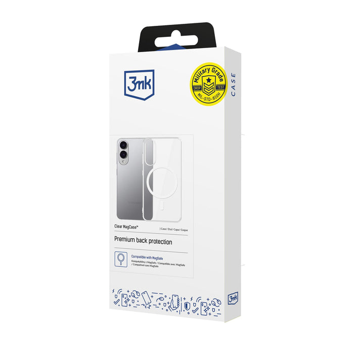 3mk Clear MagCase for Samsung Galaxy S25 Edge - transparent