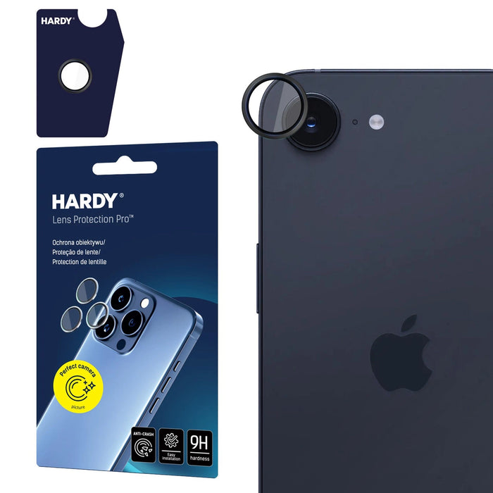 3mk HARDY Lens Protection Pro Glass for Apple iPhone 16E - Black