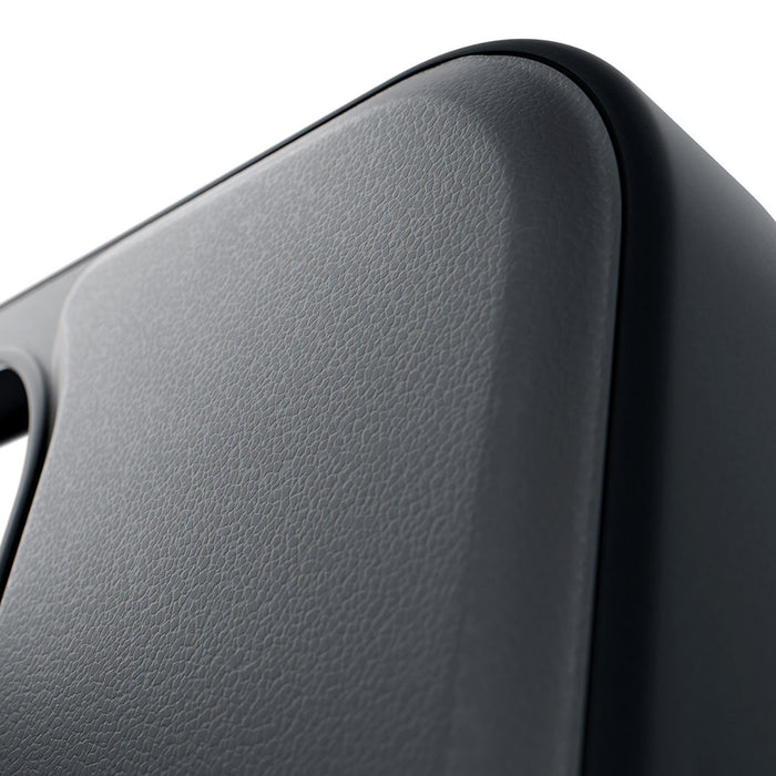 3mk Hardy Android Silky Leather MagCase for Samsung Galaxy S24+ - Black