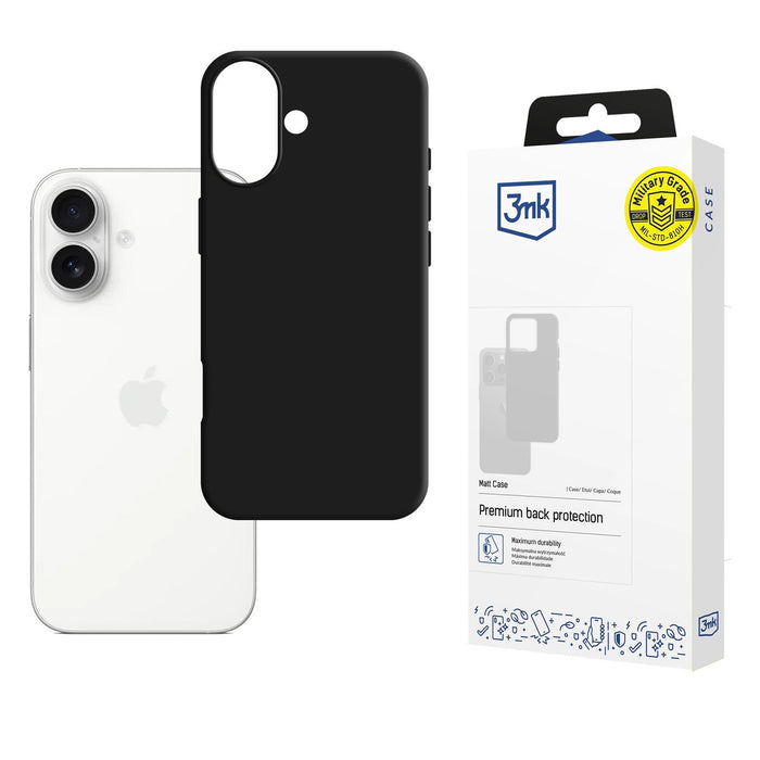 3mk Matt Case for Apple iPhone 17 - Black