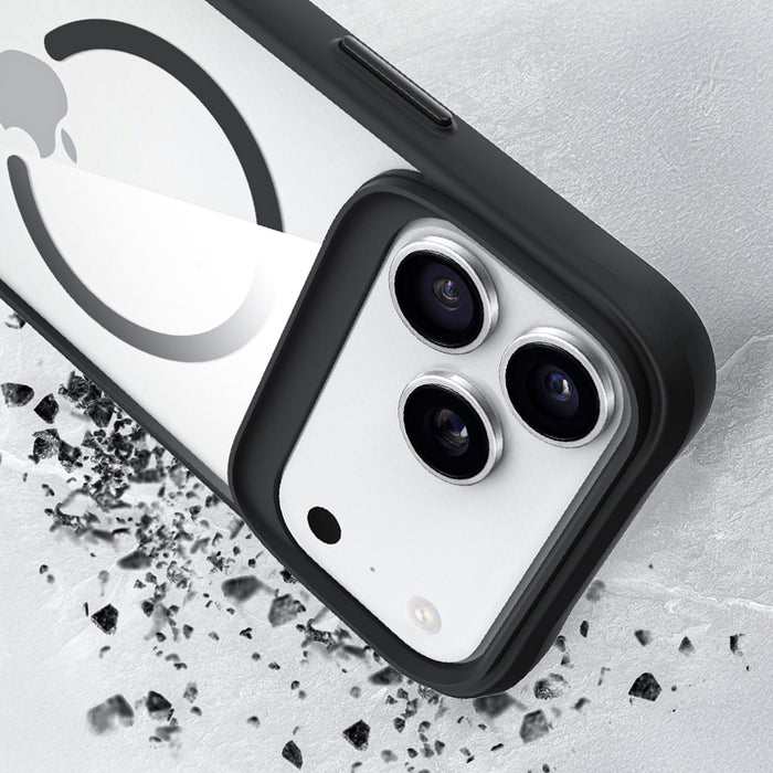 3mk Satin Armor MagCase for iPhone 17 Pro Max - Transparent Black