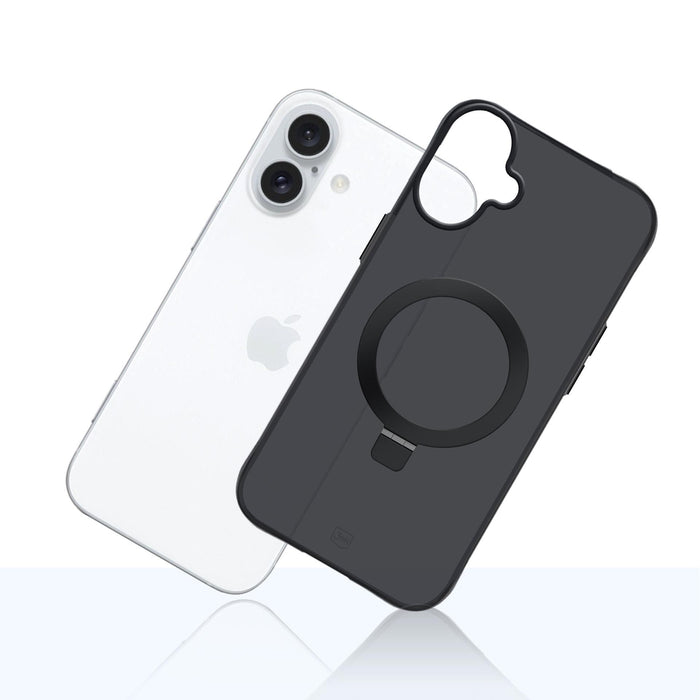 3mk Smoke Case Mag&amp;Stand for iPhone 17 - black
