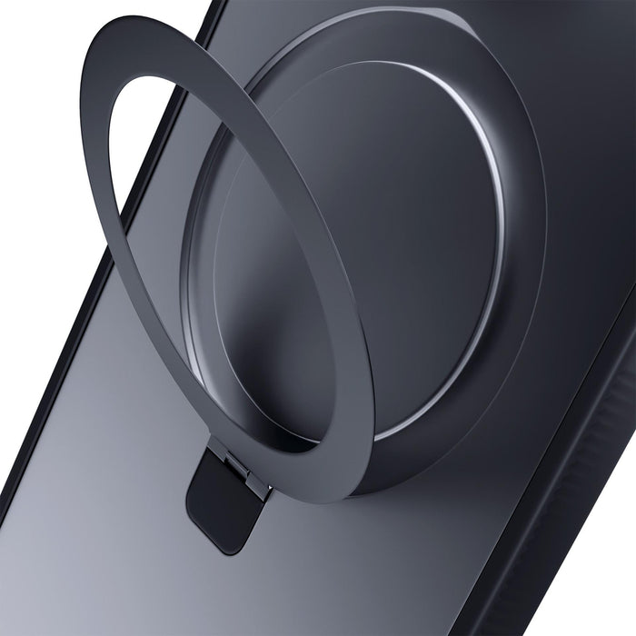 3mk Smoke Case Mag&amp;Stand for iPhone 17 - black