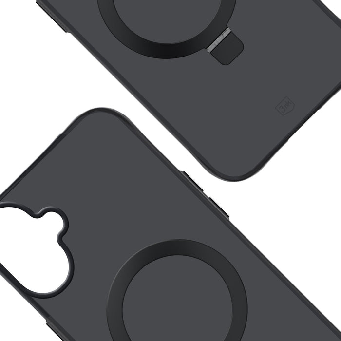 3mk Smoke Case Mag&amp;Stand for iPhone 17 - black