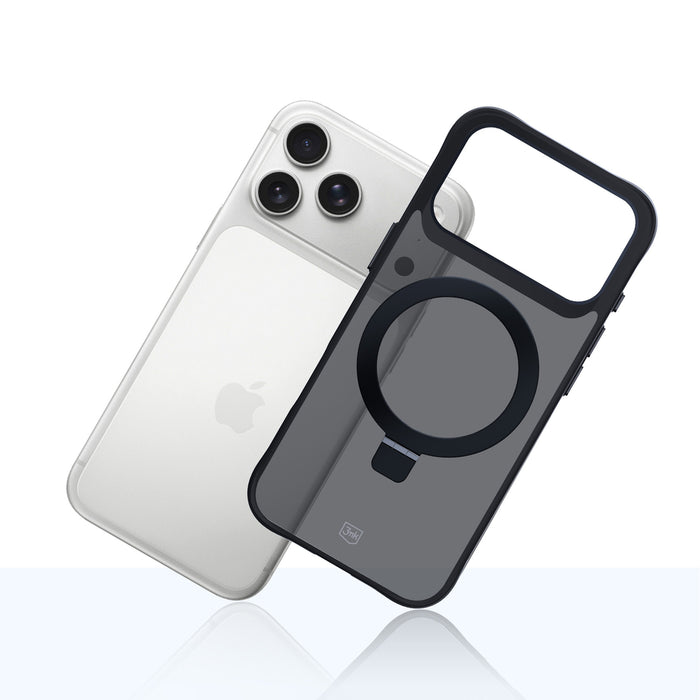 3mk Smoke Case Mag&amp;Stand for iPhone 17 Pro Max - Black