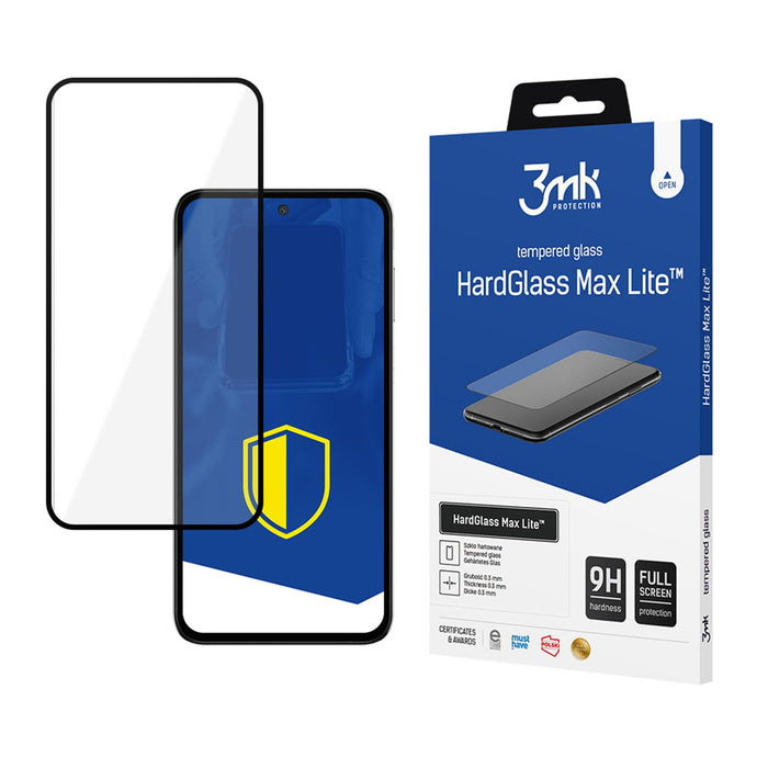 3mk HardGlass Max Lite Black Tempered Glass for Samsung Galaxy M35 5G