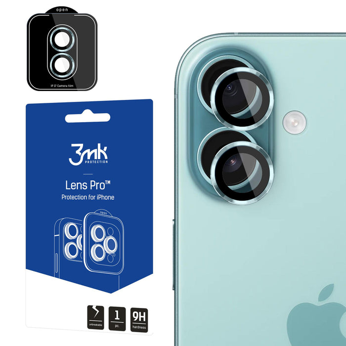 3mk Lens Protection Pro Tempered Glass for iPhone 17 - Green